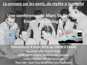 Conférence de Marc St Germain