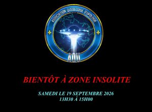 DE RETOUR À ZONE INSOLITE !